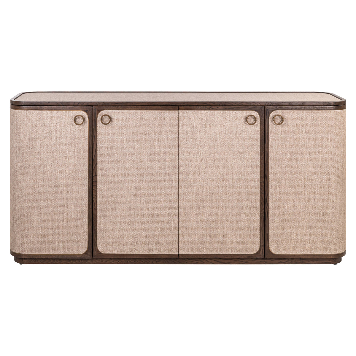 Kredens Richmond Interiors Willox beżowy 4-drzwiowy