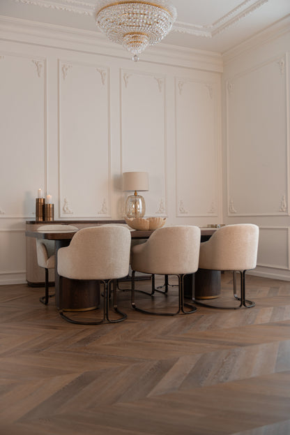 Richmond Interiors Esszimmerstuhl Hadley natural boldweave fire retardant Richmond Interiors
