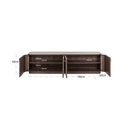 Richmond Interiors TV-Schrank Willox beige 4-doors TV-Schrank Richmond Interiors