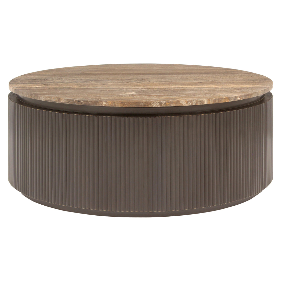 Richmond Interiors Couchtisch Russo ash brown 90Ø Couchtisch Richmond Interiors