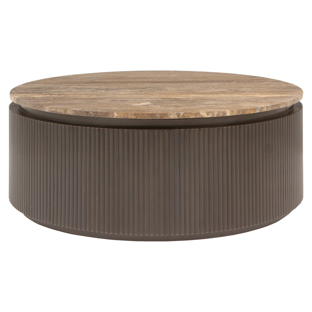 Richmond Interiors Couchtisch Russo ash brown 90Ø Couchtisch Richmond Interiors