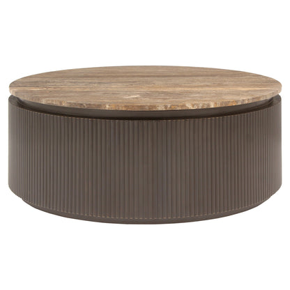 Richmond Interiors Couchtisch Russo ash brown 90Ø Couchtisch Richmond Interiors