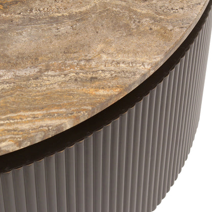 Richmond Interiors Couchtisch Russo ash brown 90Ø Couchtisch Richmond Interiors