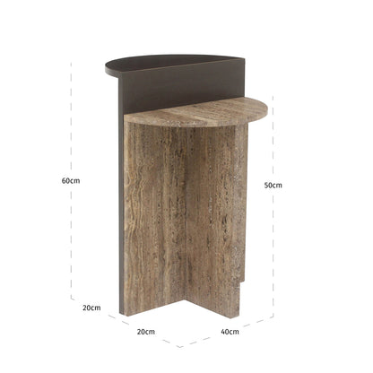 Richmond Interiors Beistelltisch Russo ash brown Beistelltisch Richmond Interiors