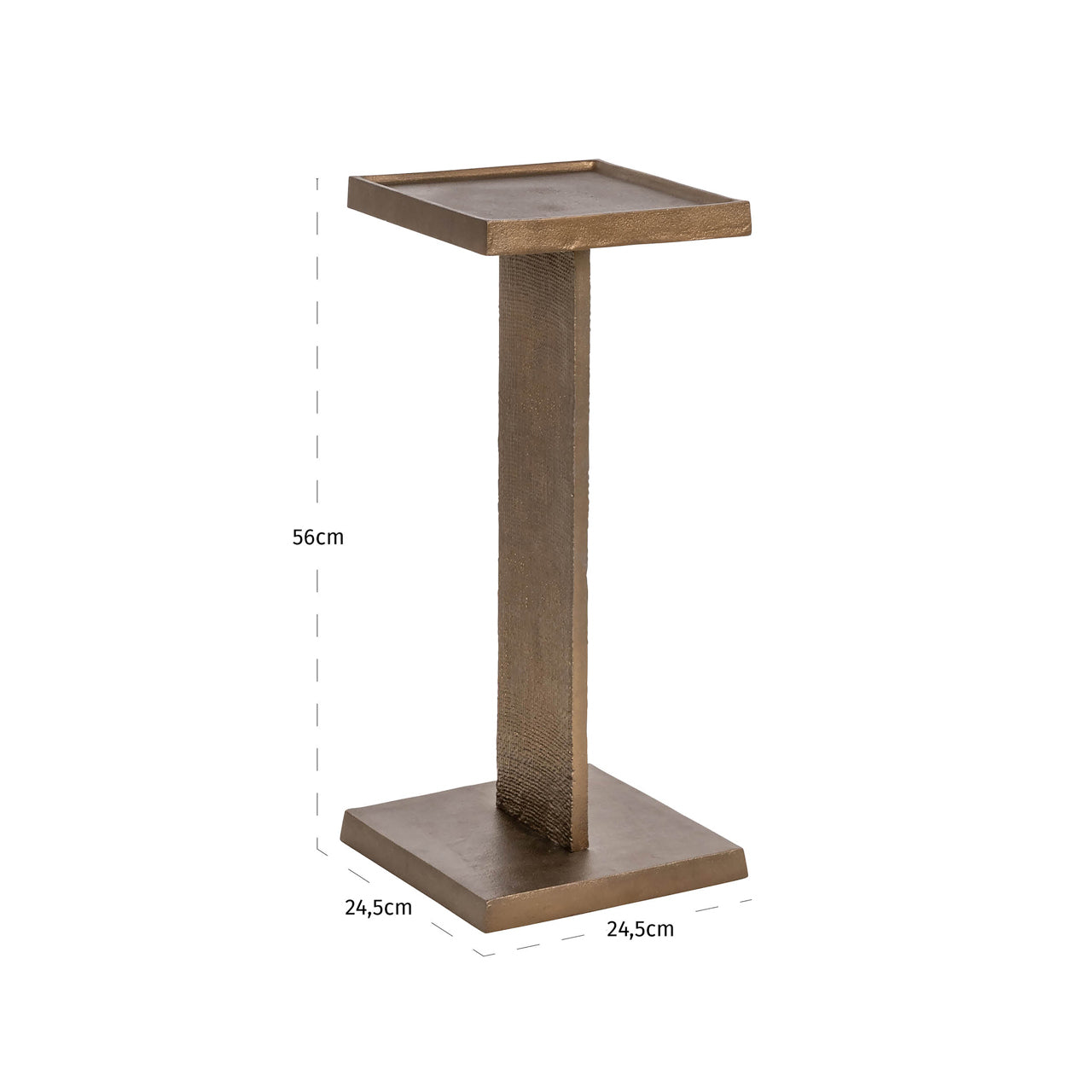 Richmond Interiors Beistelltisch Foley brass antique Beistelltisch Richmond Interiors