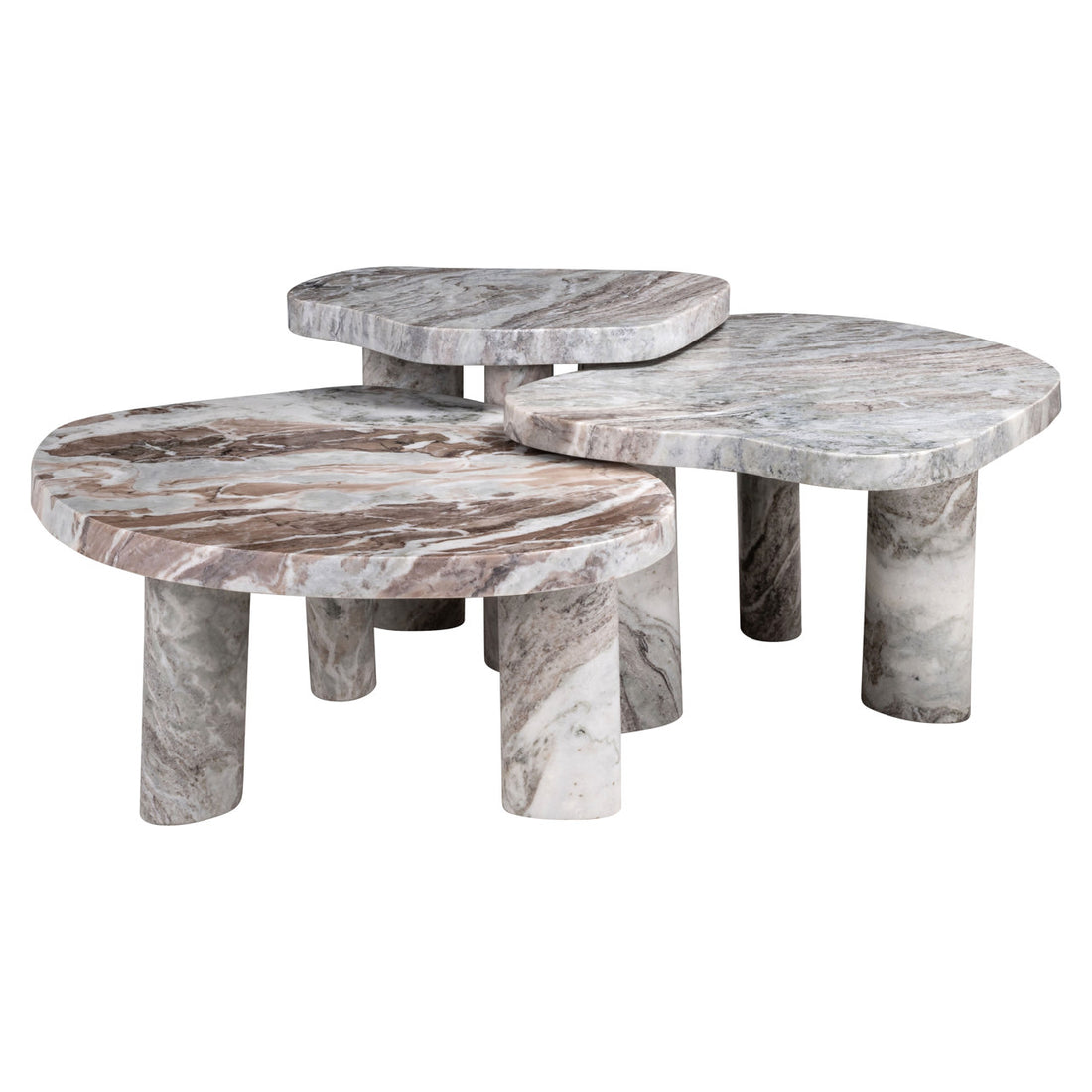 Richmond Interiors Couchtisch Camino Blush beige (Set of 3) Couchtisch Richmond Interiors