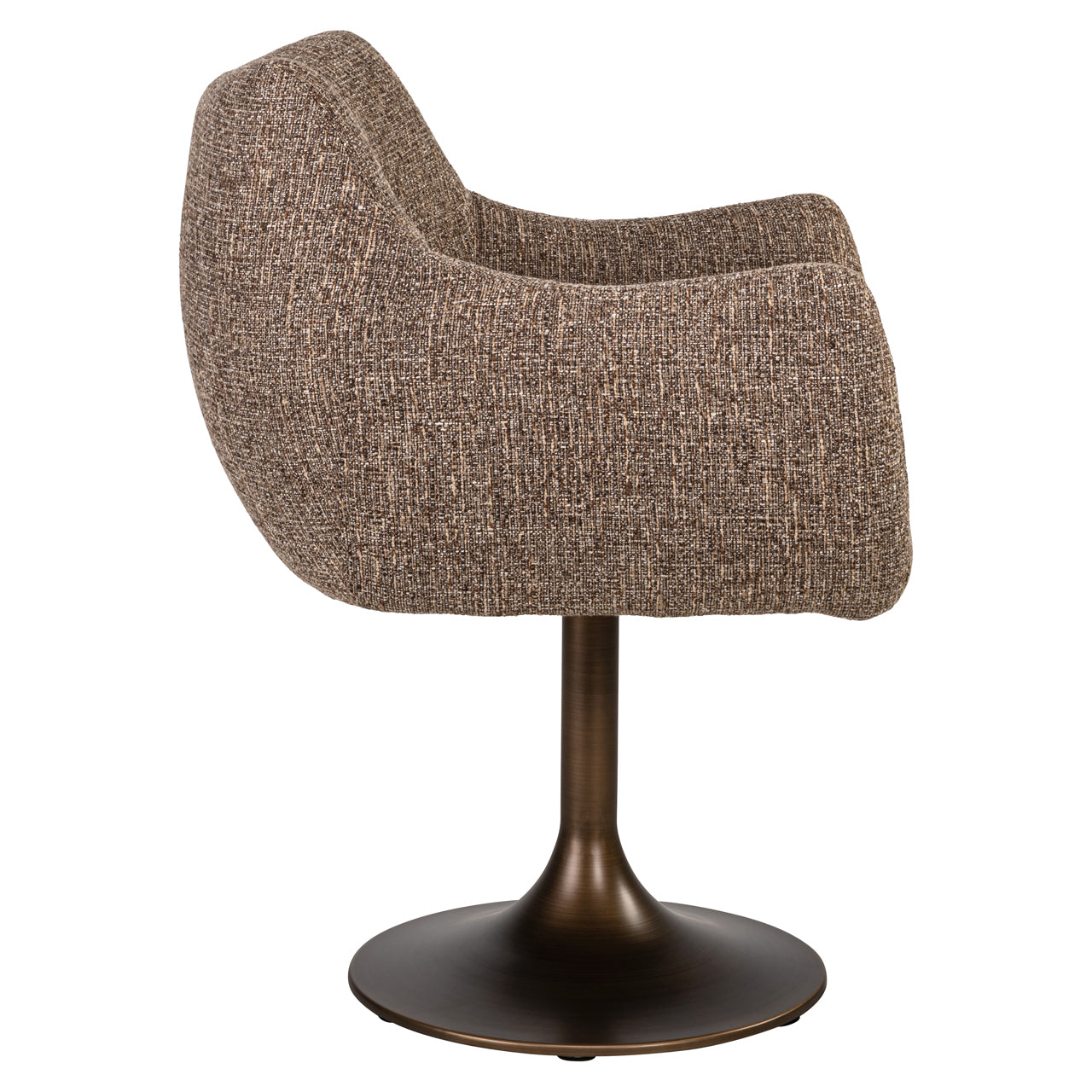 Richmond Interiors Esszimmerstuhl Aldo brown tweed swivel Esszimmerstuhl Richmond Interiors