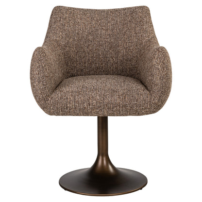 Richmond Interiors Esszimmerstuhl Aldo brown tweed swivel Esszimmerstuhl Richmond Interiors