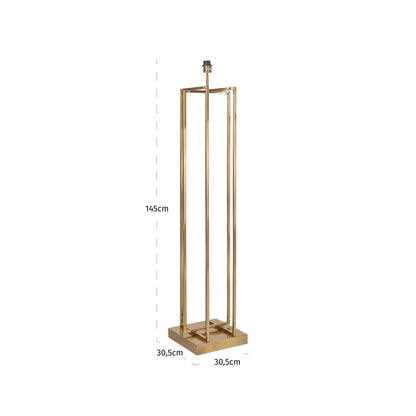Richmond Interiors Stehlampe Jalinia brass antique Stehlampe Richmond Interiors