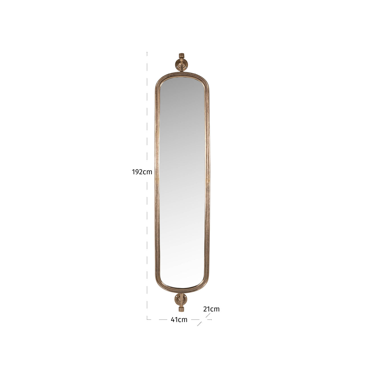 Richmond Interiors Spiegel Hasting brass antique Spiegel Richmond Interiors