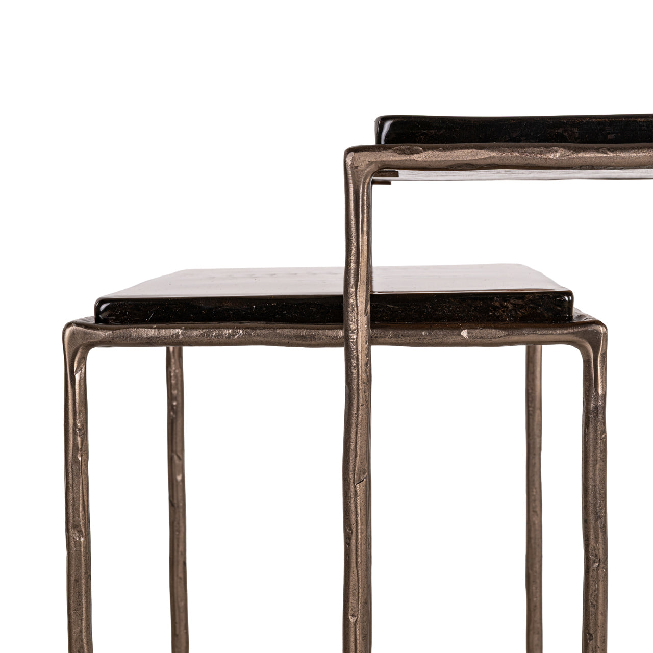 Richmond Interiors Beistelltisch Villano bronze (Set of 2) Beistelltisch Richmond Interiors