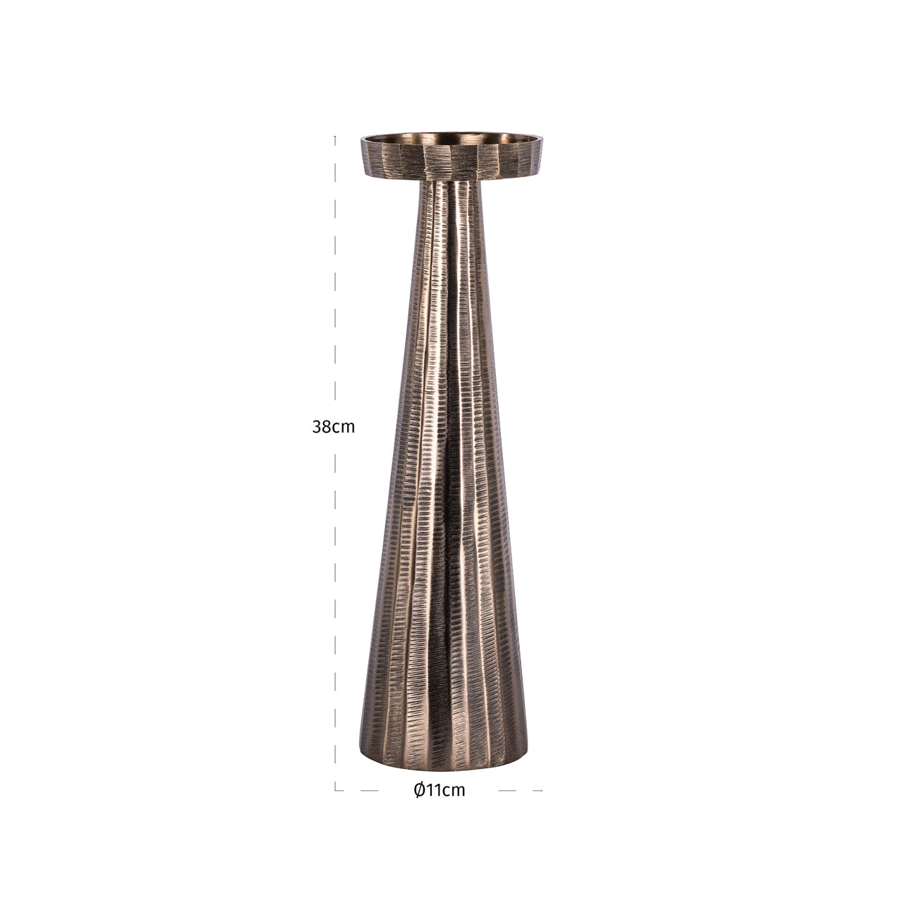Richmond Interiors Kerzenhalter Evola bronze L Kerzenhalter Richmond Interiors