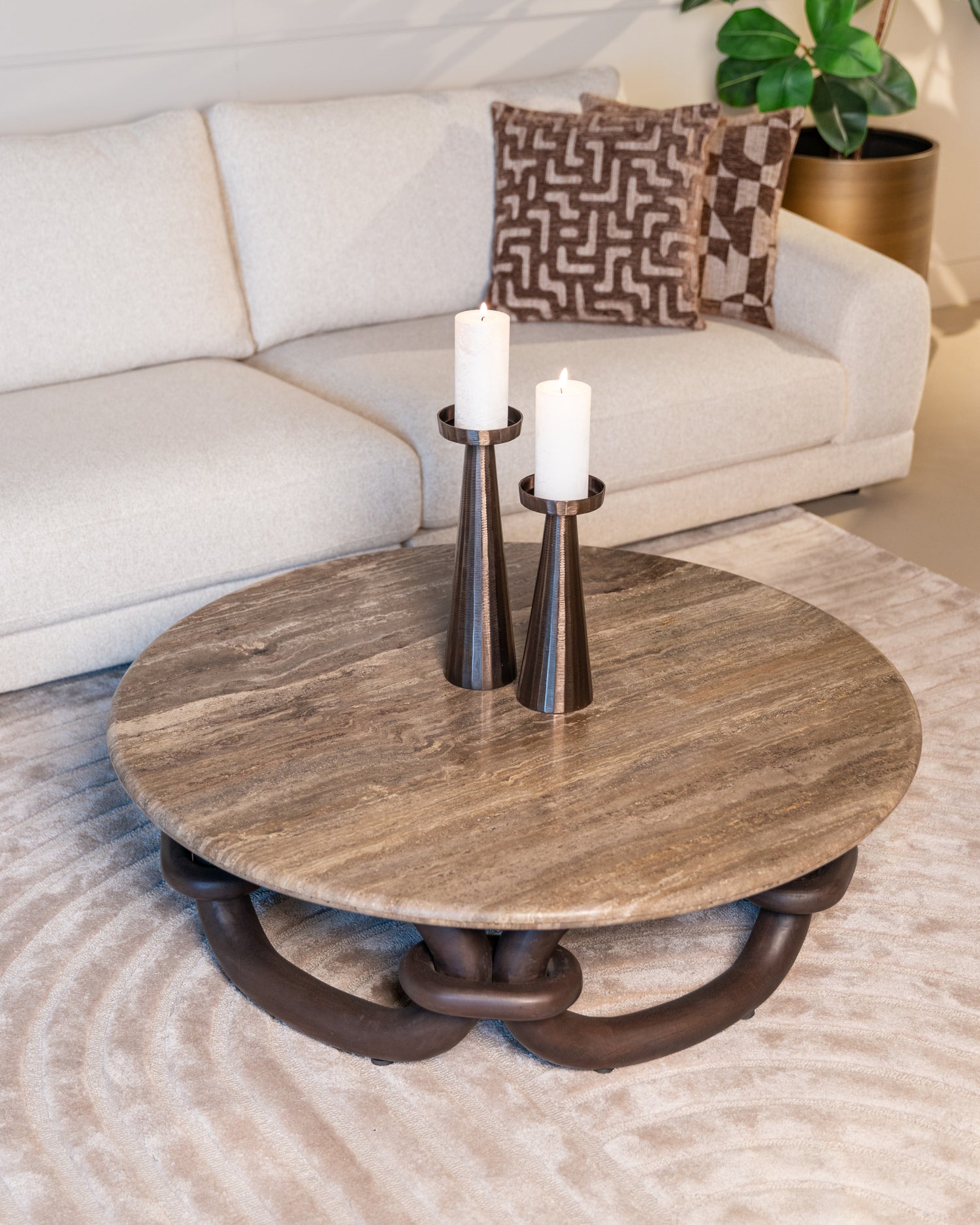 Richmond Interiors Couchtisch Chainey ash brown Couchtisch Richmond Interiors