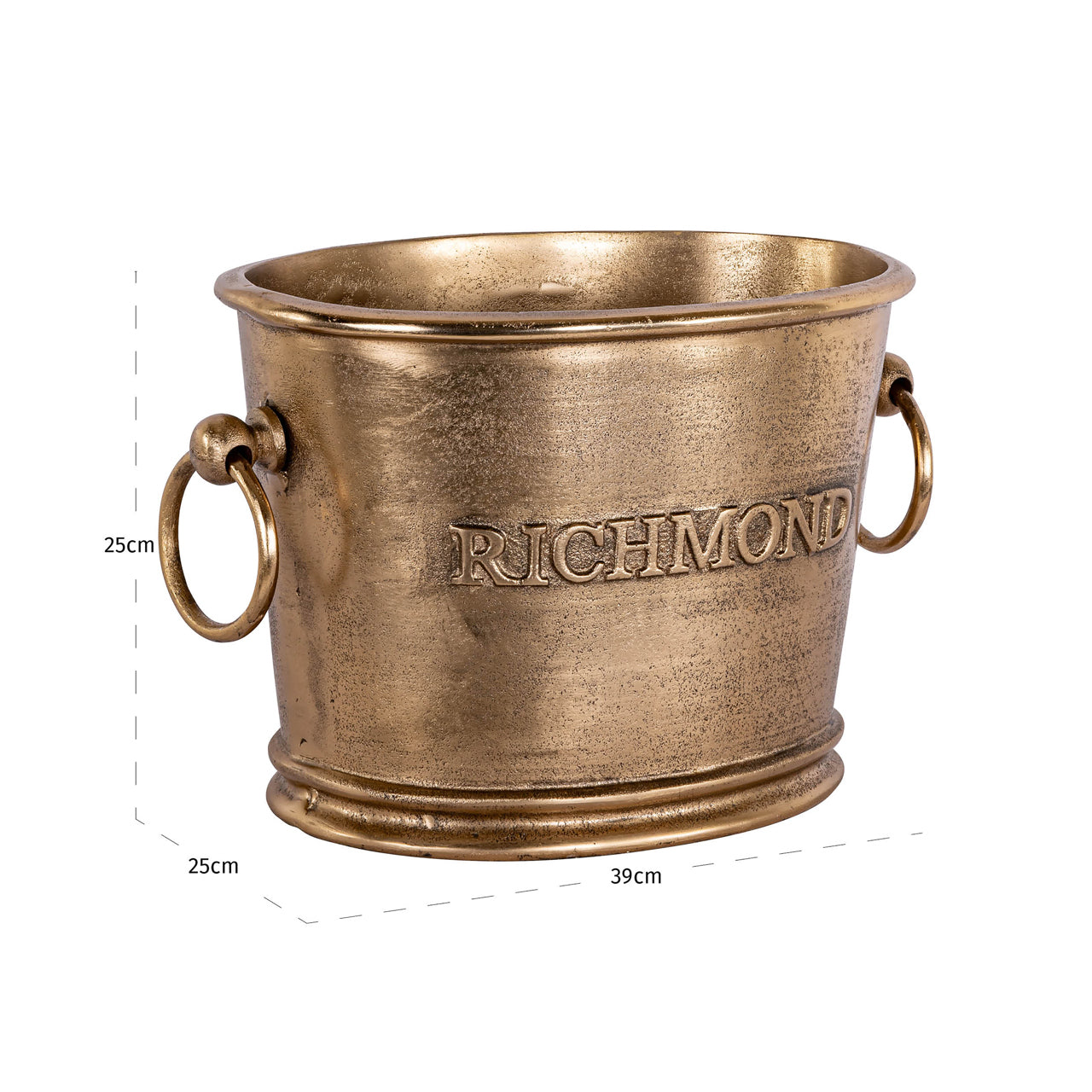 Richmond Interiors Wein- &amp; Barzubehör Vinova brass antique wine cooler Wein- &amp; Barzubehör Richmond Interiors