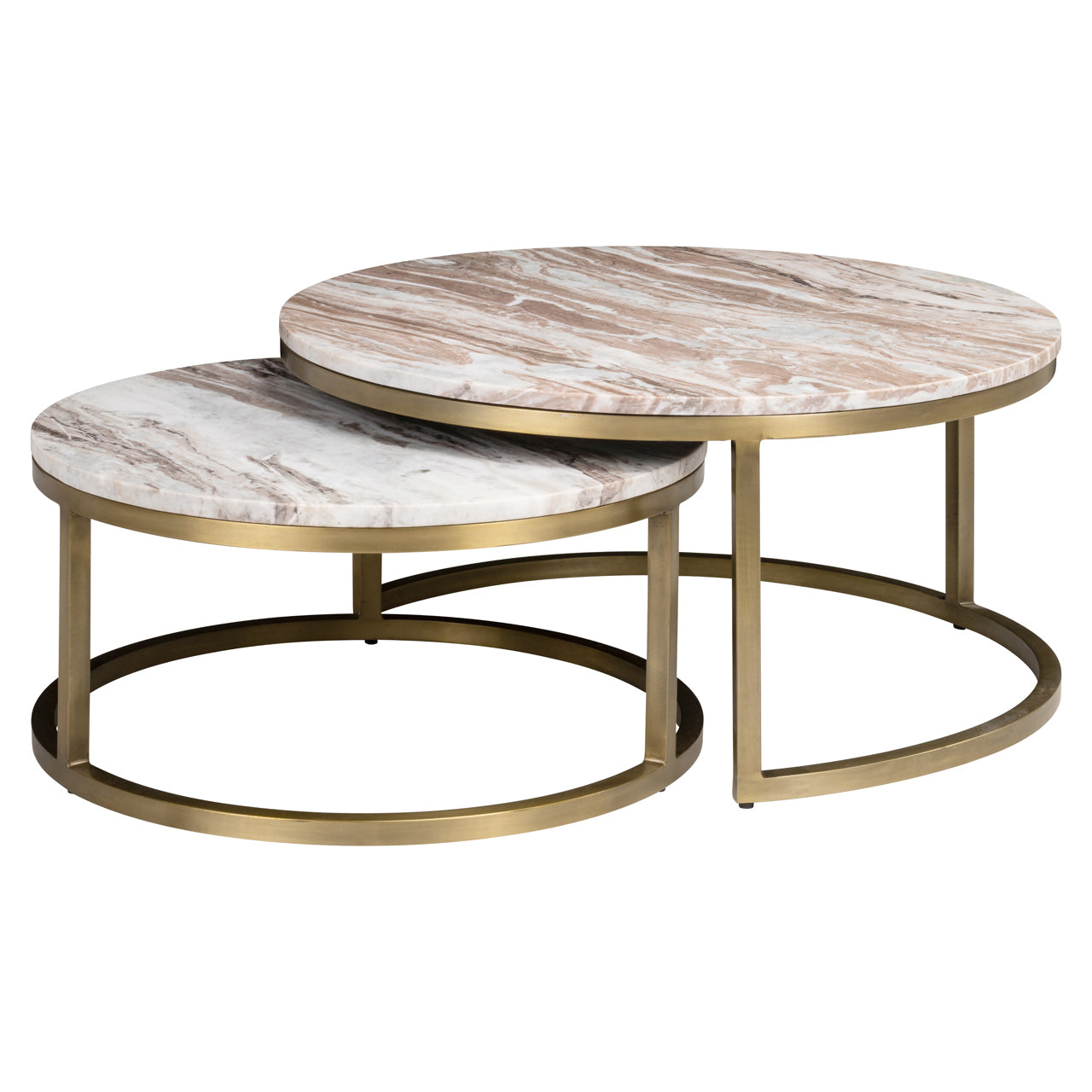 Richmond Interiors Couchtisch Bottega Blush beige (Set of 2) Couchtisch Richmond Interiors