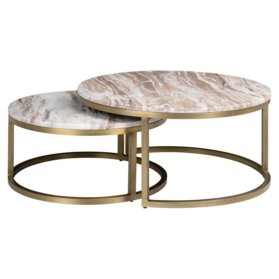 Richmond Interiors Couchtisch Bottega Blush beige (Set of 2) Couchtisch Richmond Interiors