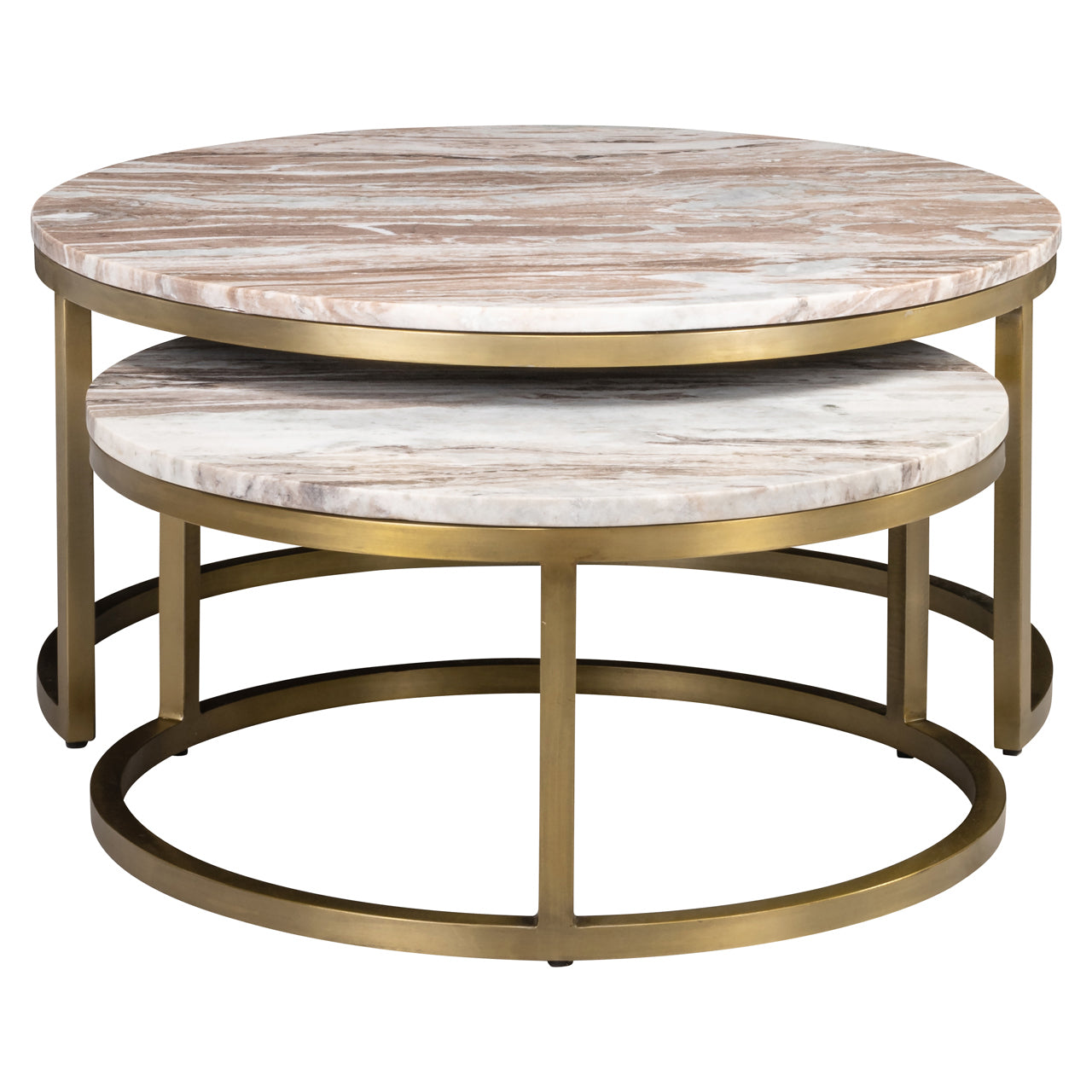 Richmond Interiors Couchtisch Bottega Blush beige (Set of 2) Couchtisch Richmond Interiors