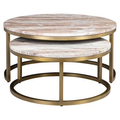 Richmond Interiors Couchtisch Bottega Blush beige (Set of 2) Couchtisch Richmond Interiors