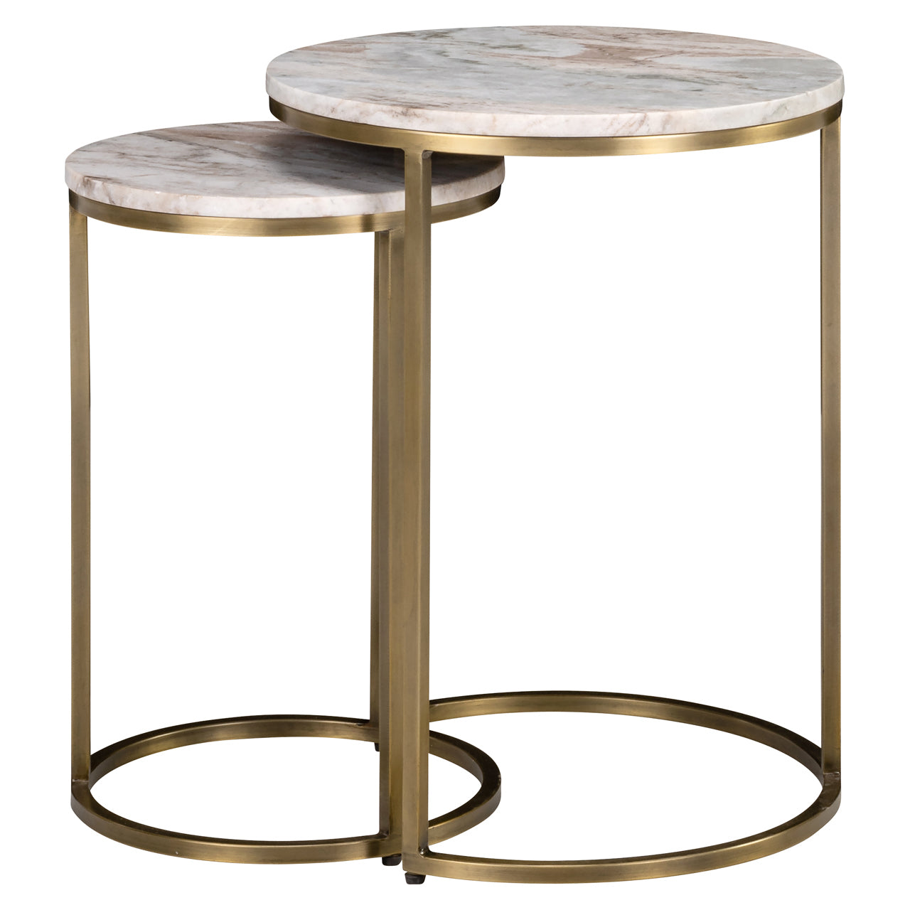 Richmond Interiors Beistelltisch Bottega Blush beige (Set of 2) Beistelltisch Richmond Interiors