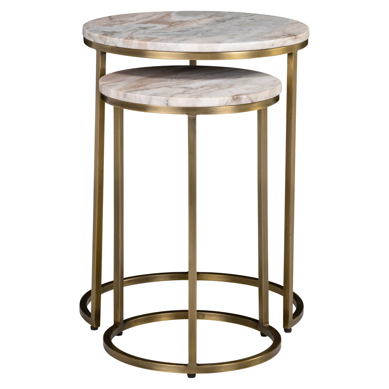 Richmond Interiors Beistelltisch Bottega Blush beige (Set of 2) Beistelltisch Richmond Interiors