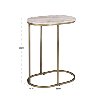 Richmond Interiors Sofabeistelltisch Bottega Blush beige Richmond Interiors