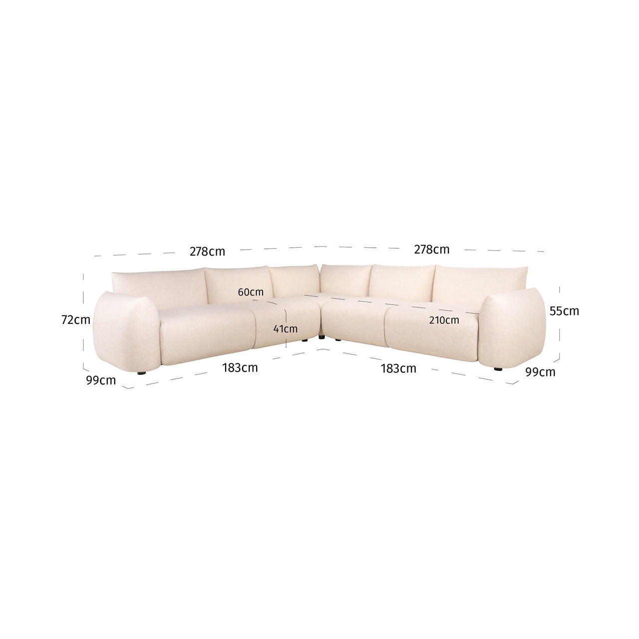 Richmond Interiors Garten Sofa Dawson beige alpine cornersofa Garten Sofa Richmond Interiors