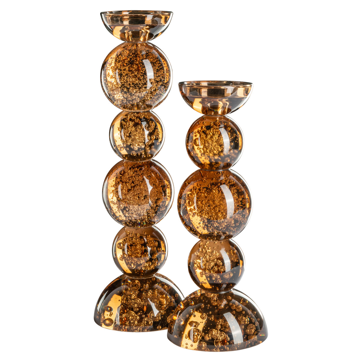 Richmond Interiors Kerzenhalter Jolita brown small Richmond Interiors