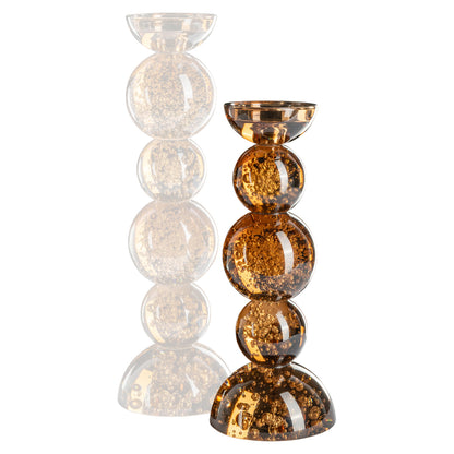 Richmond Interiors Kerzenhalter Jolita brown small Richmond Interiors