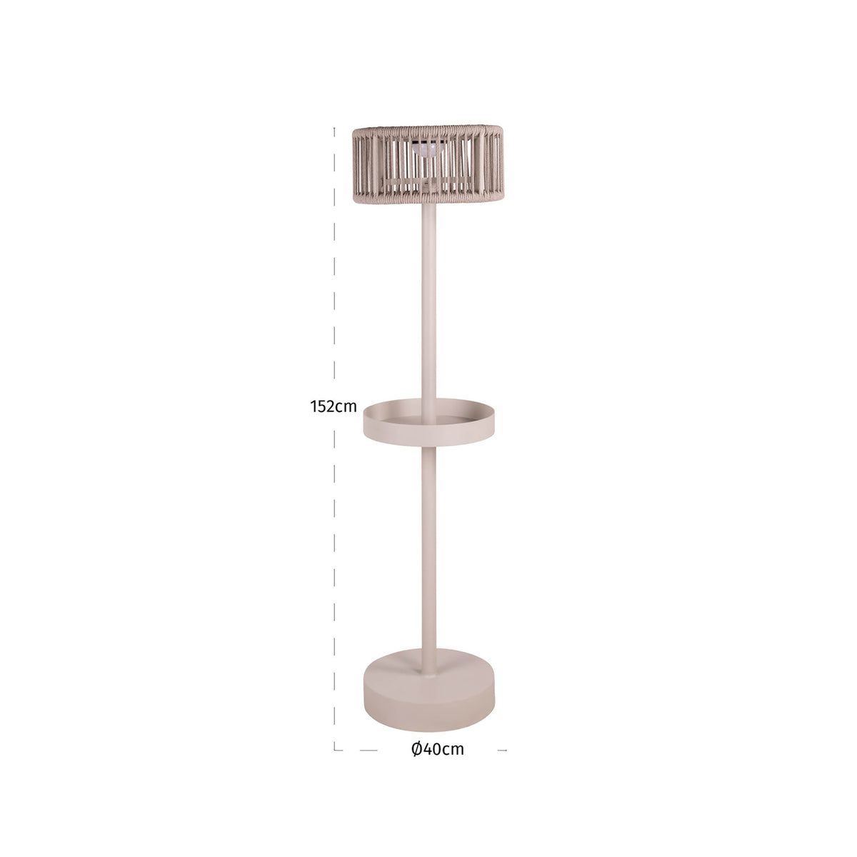 Richmond Interiors Garten Stehlampe Lunar light beige Richmond Interiors