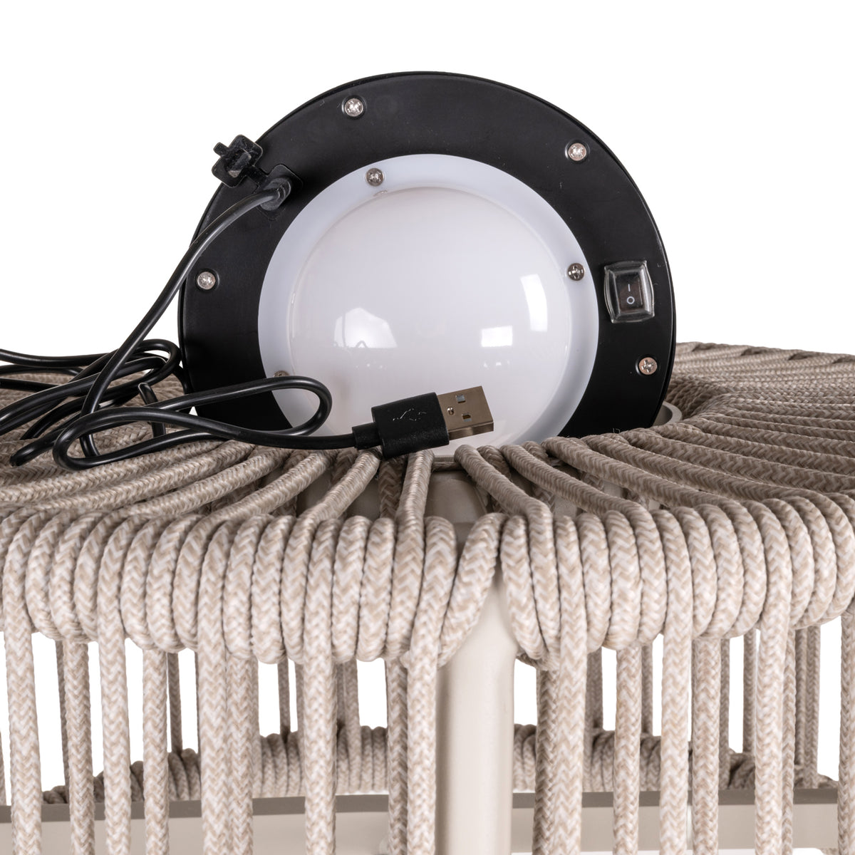 Richmond Interiors Garten Stehlampe Lunar light beige Richmond Interiors