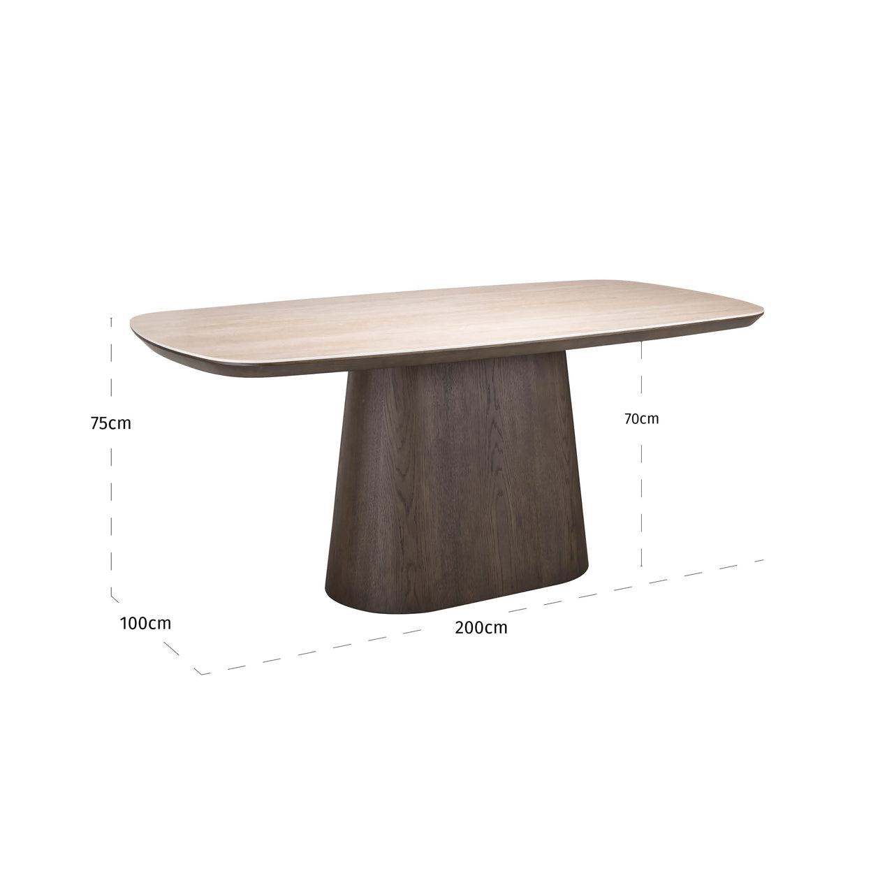 Richmond Interiors Esstisch Ritz brown 200 Esstisch Richmond Interiors