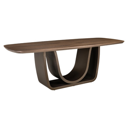 Richmond Interiors Esstisch Windsor walnut 230 brass base Esstisch Richmond Interiors
