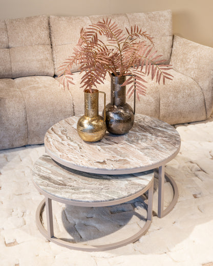 Richmond Interiors Couchtisch Fairfax clay (Set of 2)