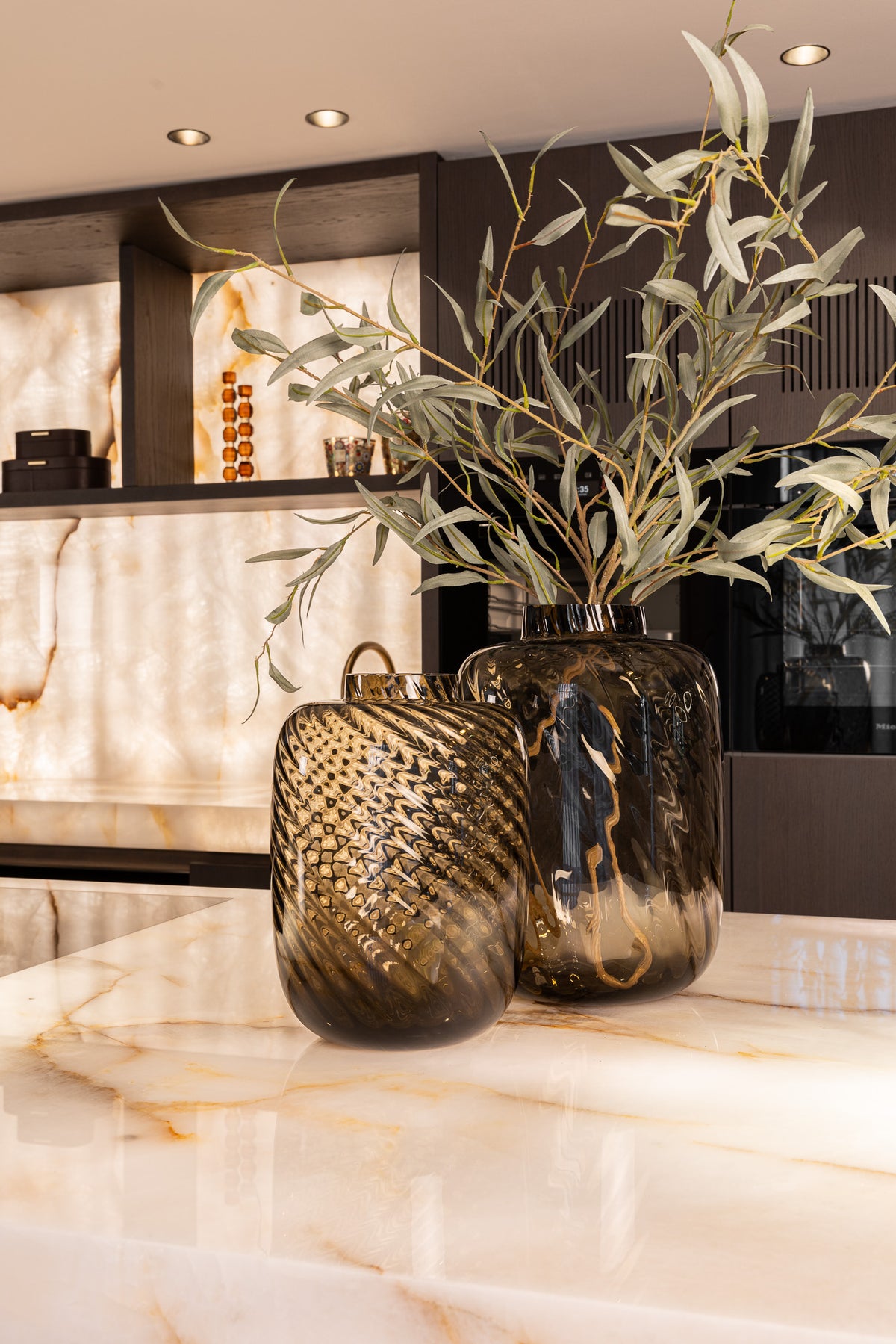 Richmond Interiors Vase Elora brown small Richmond Interiors