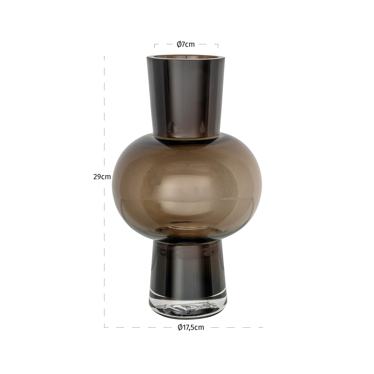 Richmond Interiors Vase Liora brown small