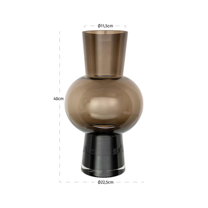 Richmond Interiors Vase Liora brown large