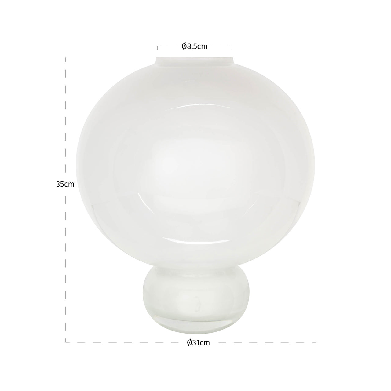 Richmond Interiors Vase Mireva white