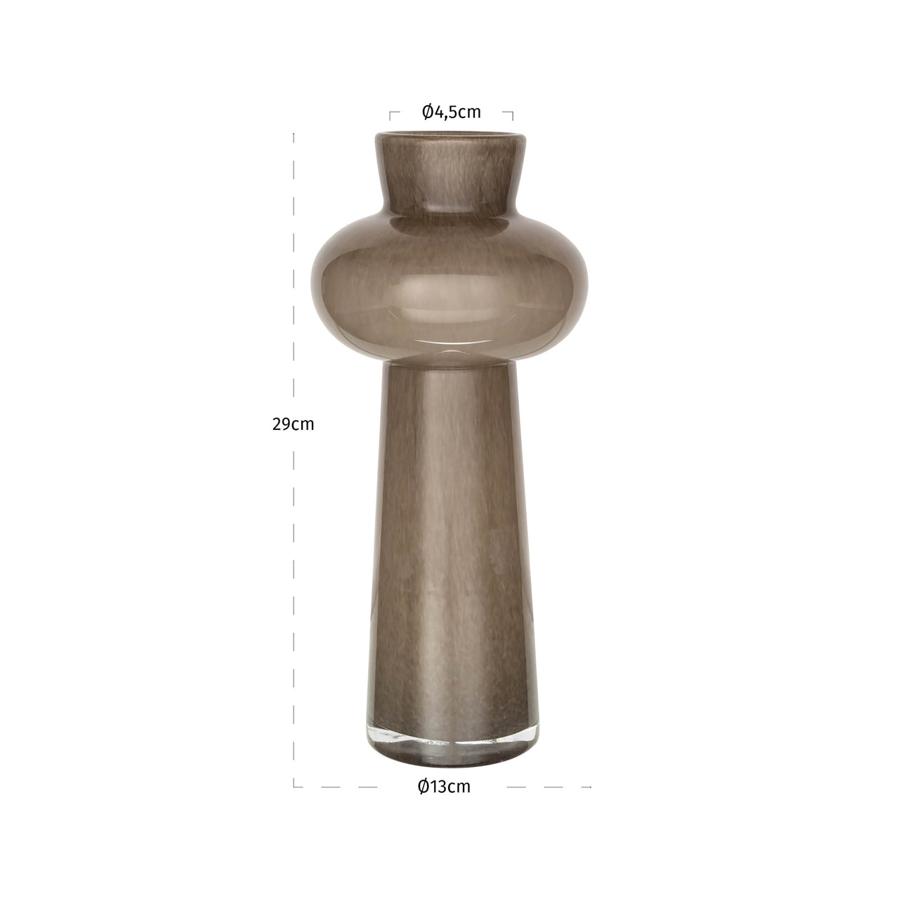 Richmond Interiors Vase Lunor taupe small