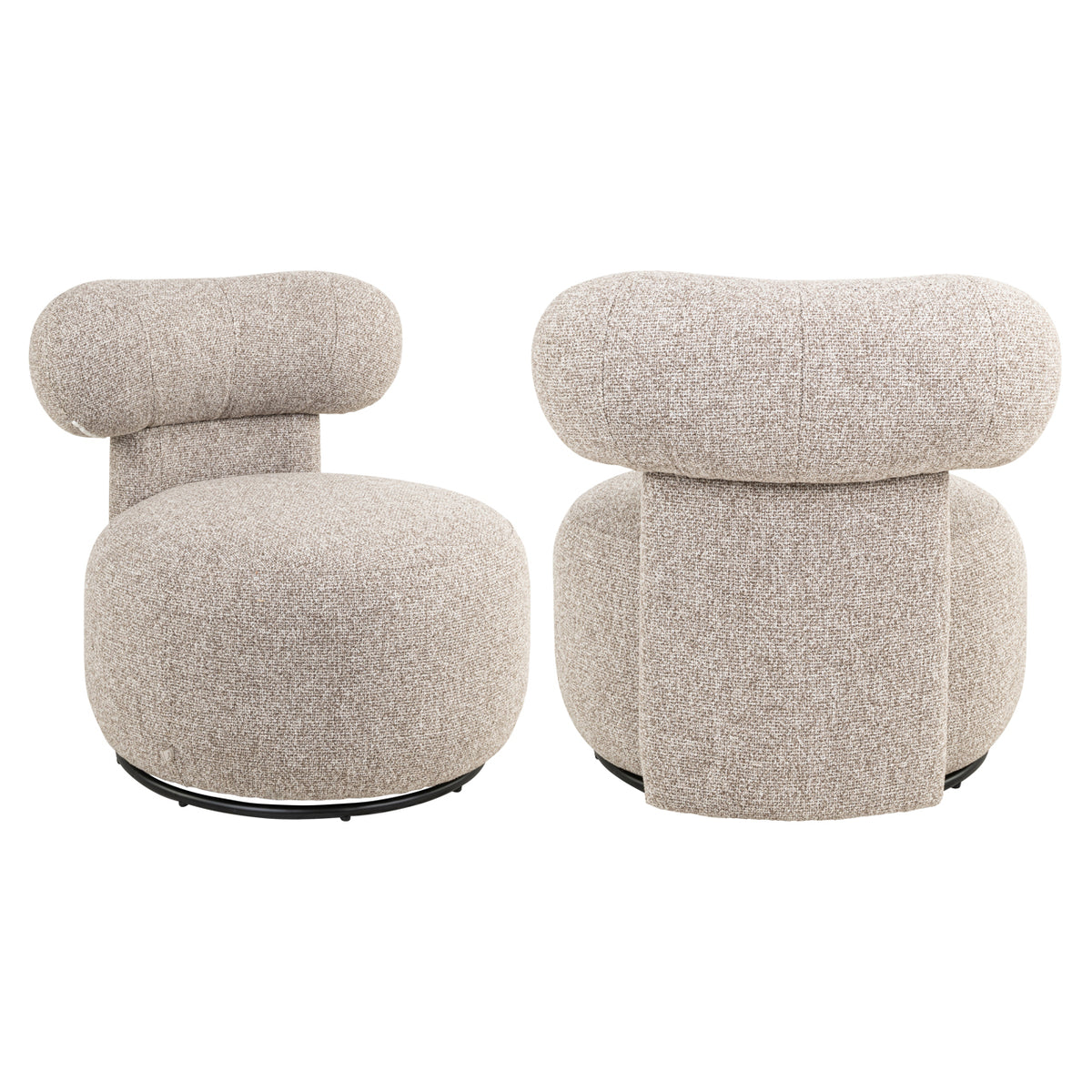 Richmond Interiors Lounge Stuhl Kaya cayenne brown swivel Richmond Interiors