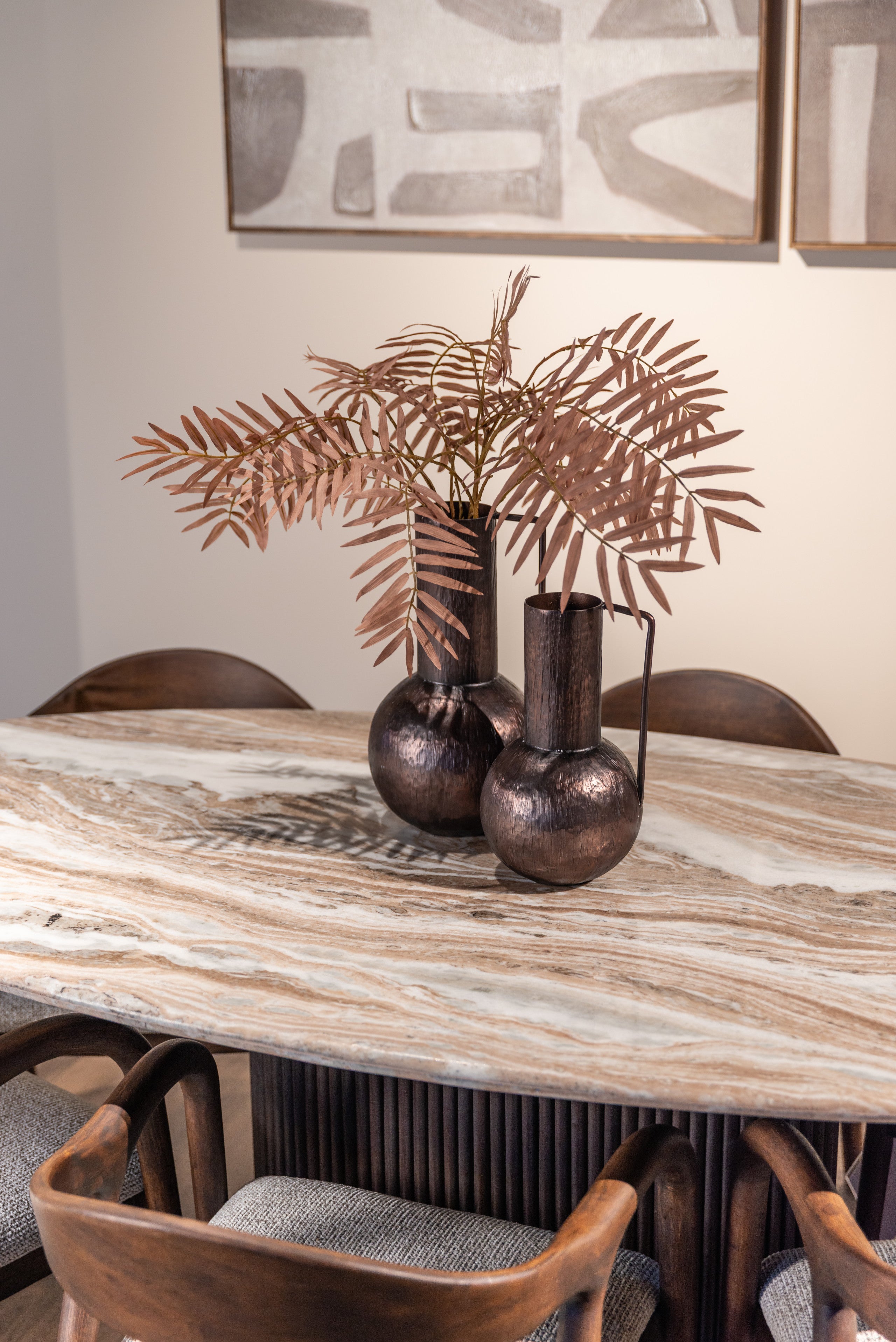 Richmond Interiors Esstisch Rashford Blush beige oval 200 Esstisch Richmond Interiors