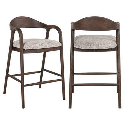 Richmond Interiors Thekenstuhl Mihara mocca fancy fire retardant Richmond Interiors