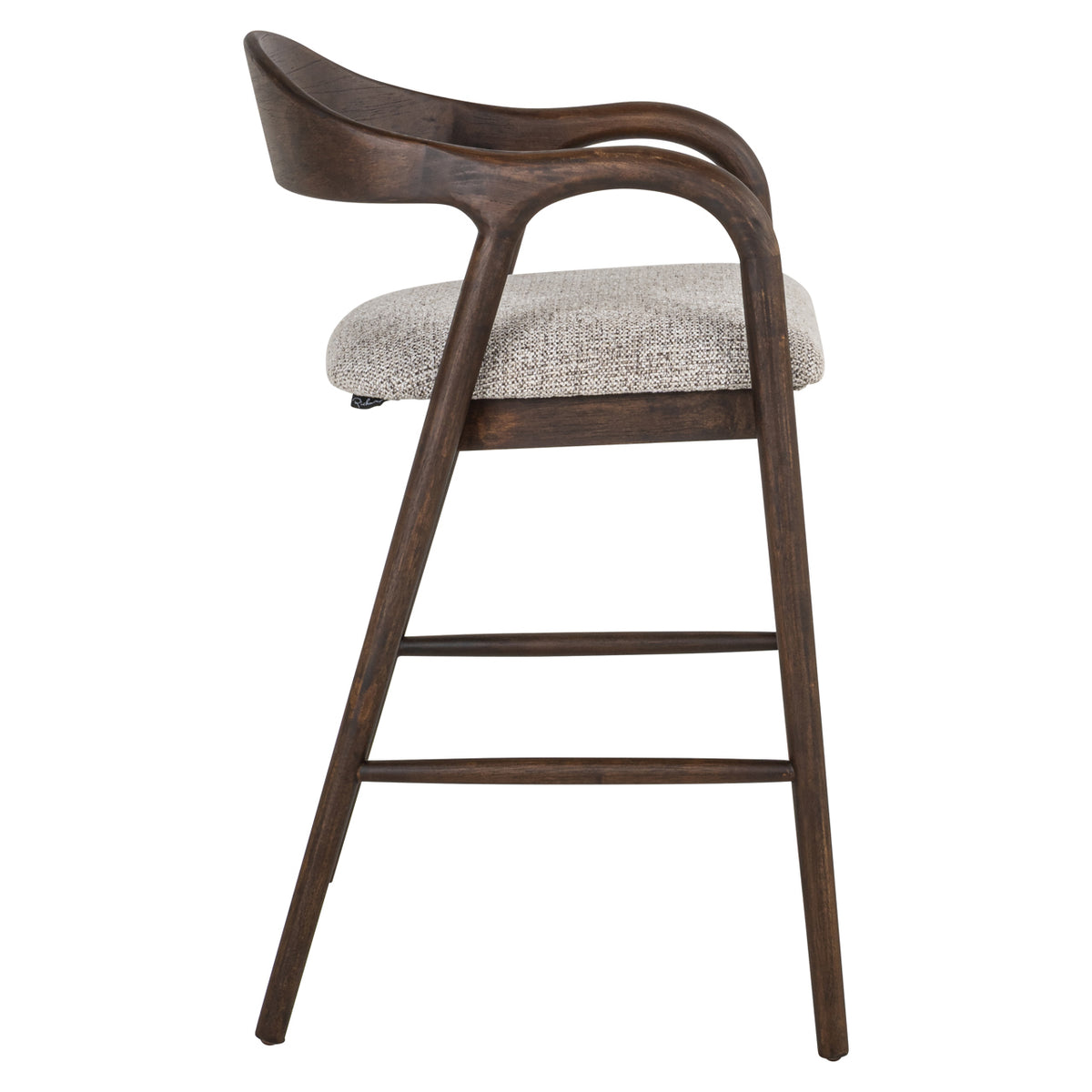 Richmond Interiors Thekenstuhl Mihara mocca fancy fire retardant Richmond Interiors
