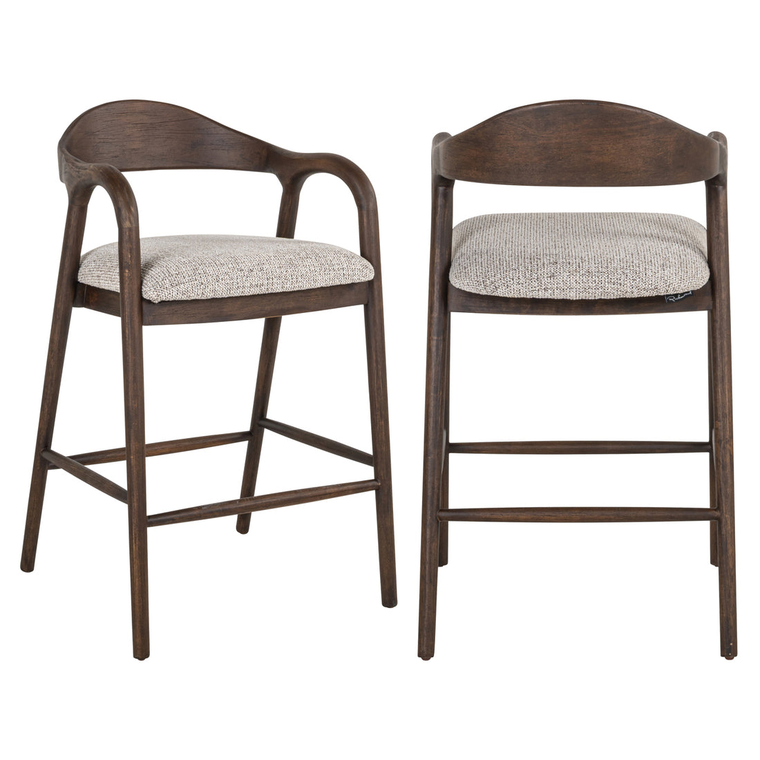 Richmond Interiors Thekenstuhl Mihara mocca fancy fire retardant Thekenstuhl Richmond Interiors