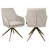 Richmond Interiors Esszimmerstuhl Lisonne cayenne brown swivel fire retardant Esszimmerstuhl Richmond Interiors
