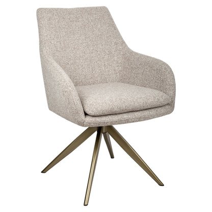 Richmond Interiors Esszimmerstuhl Lisonne cayenne brown swivel fire retardant Esszimmerstuhl Richmond Interiors