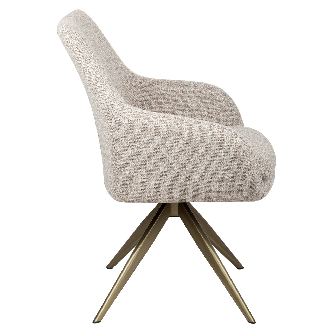 Richmond Interiors Esszimmerstuhl Lisonne cayenne brown swivel fire retardant Esszimmerstuhl Richmond Interiors