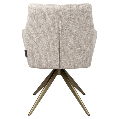 Richmond Interiors Esszimmerstuhl Lisonne cayenne brown swivel fire retardant Esszimmerstuhl Richmond Interiors