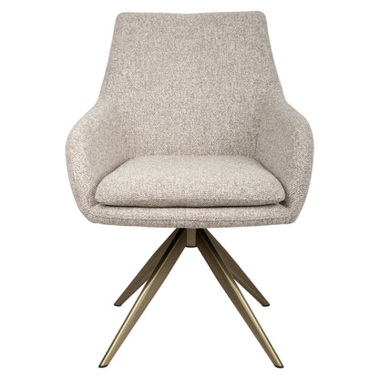 Richmond Interiors Esszimmerstuhl Lisonne cayenne brown swivel fire retardant Esszimmerstuhl Richmond Interiors