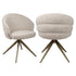 Richmond Interiors Esszimmerstuhl Zendaya cayenne brown swivel fire retardant Esszimmerstuhl Richmond Interiors