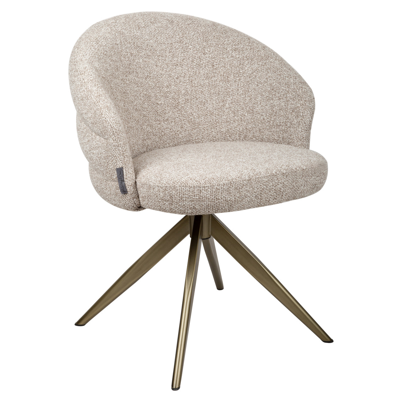 Richmond Interiors Esszimmerstuhl Zendaya cayenne brown swivel fire retardant Esszimmerstuhl Richmond Interiors